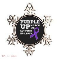 Purple UP March 26 Support Epilepsy Awareness Day Ornament thumb 0