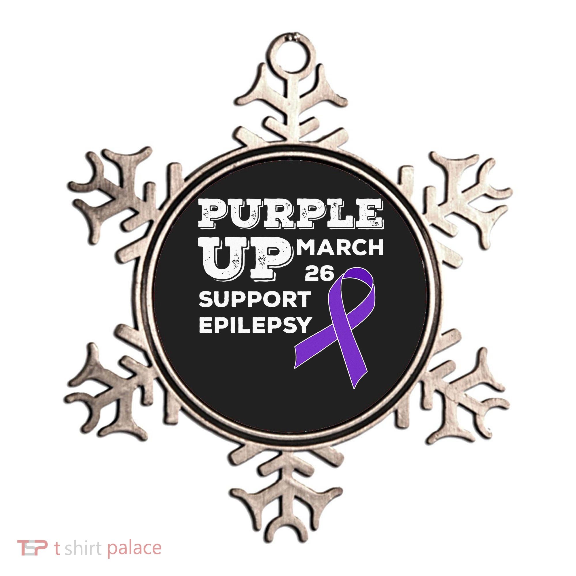 Purple UP March 26 Support Epilepsy Awareness Day Ornament