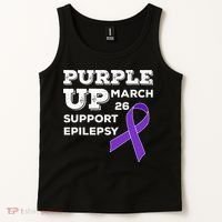 Purple UP March 26 Support Epilepsy Awareness Day Tank Top thumb 2