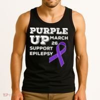 Purple UP March 26 Support Epilepsy Awareness Day Tank Top thumb 3
