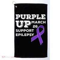 Purple UP March 26 Support Epilepsy Awareness Day Golf Towel thumb 0