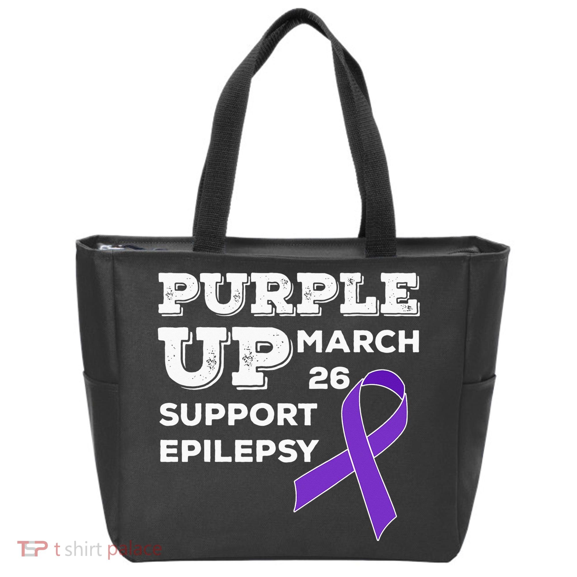 Purple UP March 26 Support Epilepsy Awareness Day Tote Bag