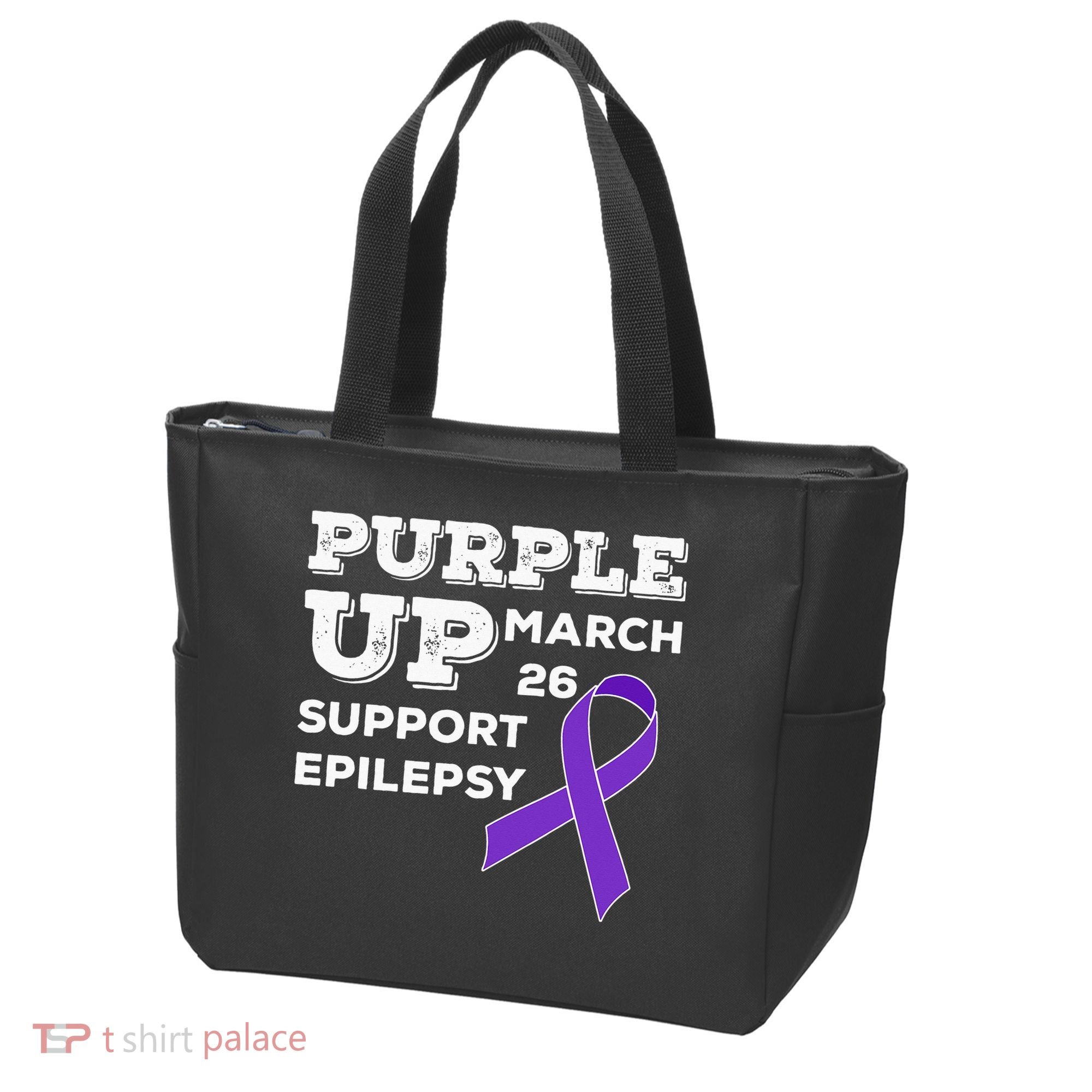 Purple UP March 26 Support Epilepsy Awareness Day Tote Bag