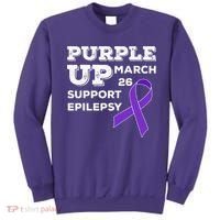 Purple UP March 26 Support Epilepsy Awareness Day Sweatshirt thumb 0