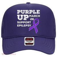 Purple UP March 26 Support Epilepsy Awareness Day Hat thumb 0
