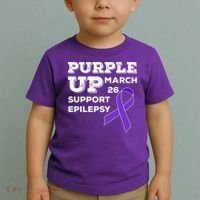Purple UP March 26 Support Epilepsy Awareness Day Toddler T-Shirt thumb 2