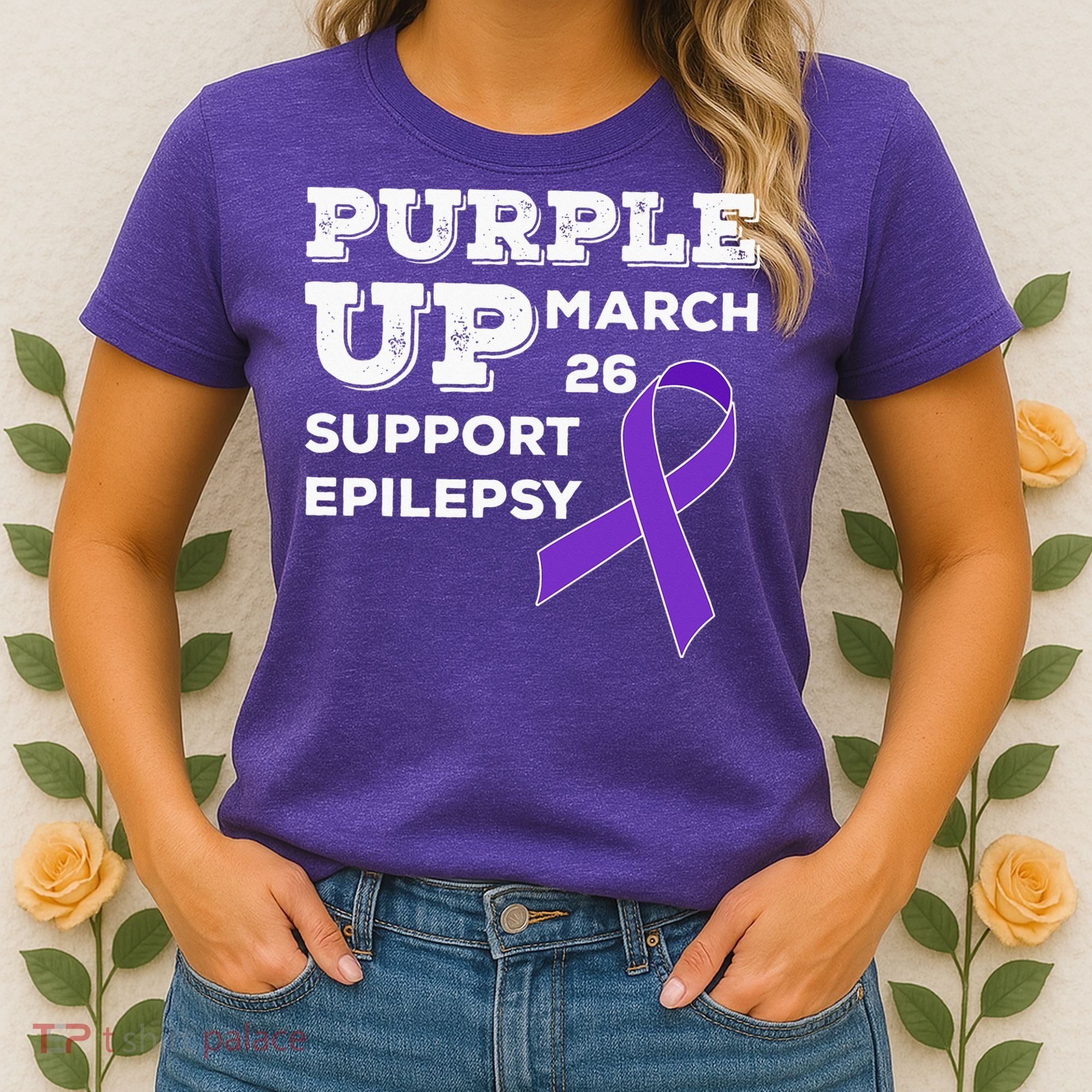 Purple UP March 26 Support Epilepsy Awareness Day Women's T-Shirt