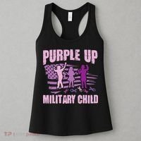 Purple Up Military Child US Flag Military Child Awareness Women's Tank Top thumb 3