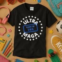 Proud Ultra Maga Made In USA Kids T-Shirt thumb 3