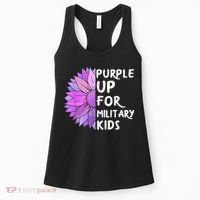 Purple Up Military Child Sunflower Military Brats Month Women's Tank Top thumb 0