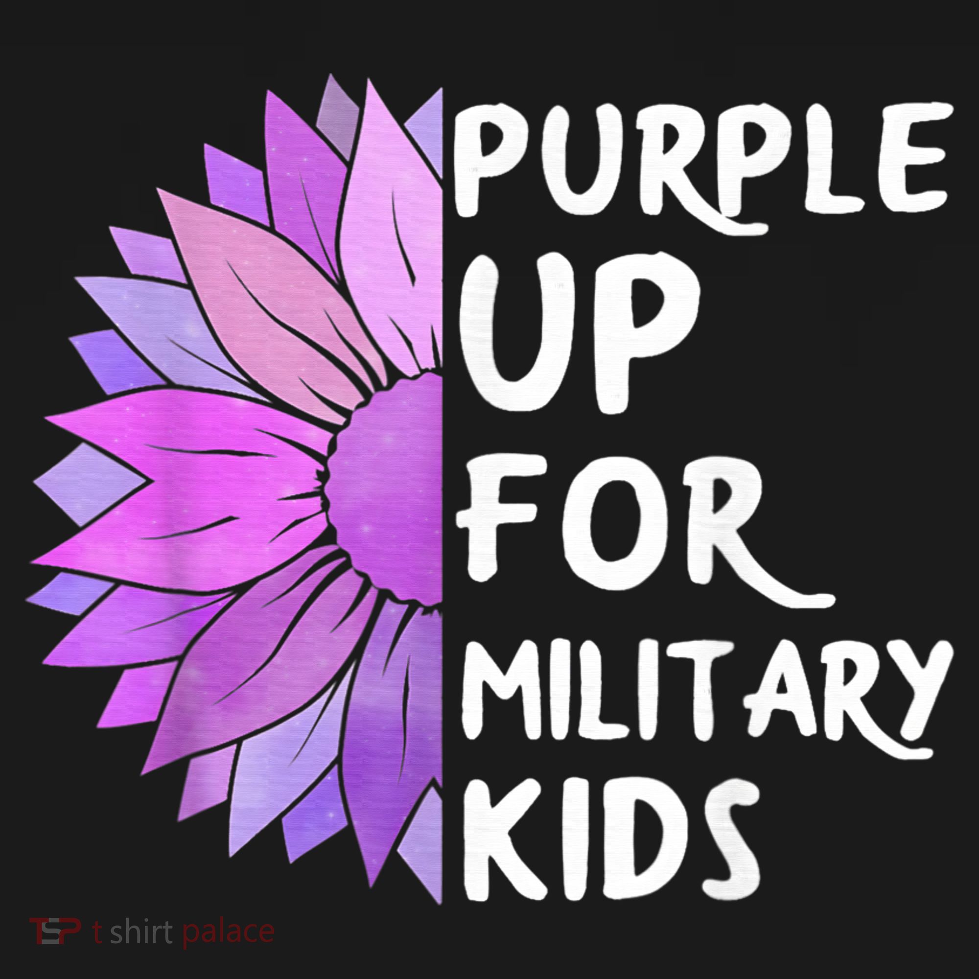 Purple Up Military Child Sunflower Military Brats Month Women's Tank Top