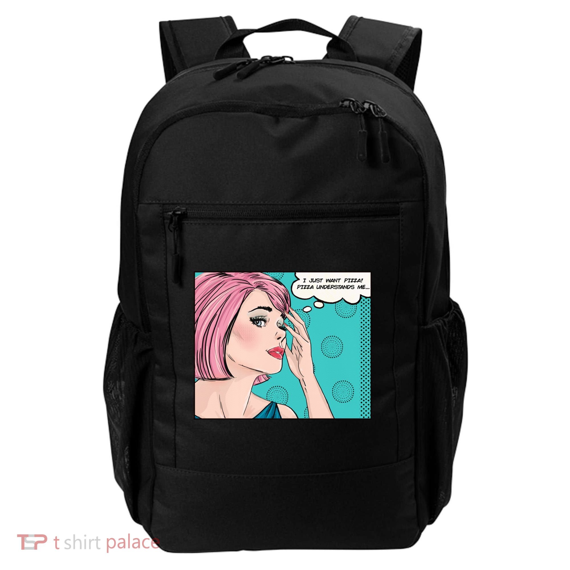 Pizza Understands Me Comic Gift Backpack