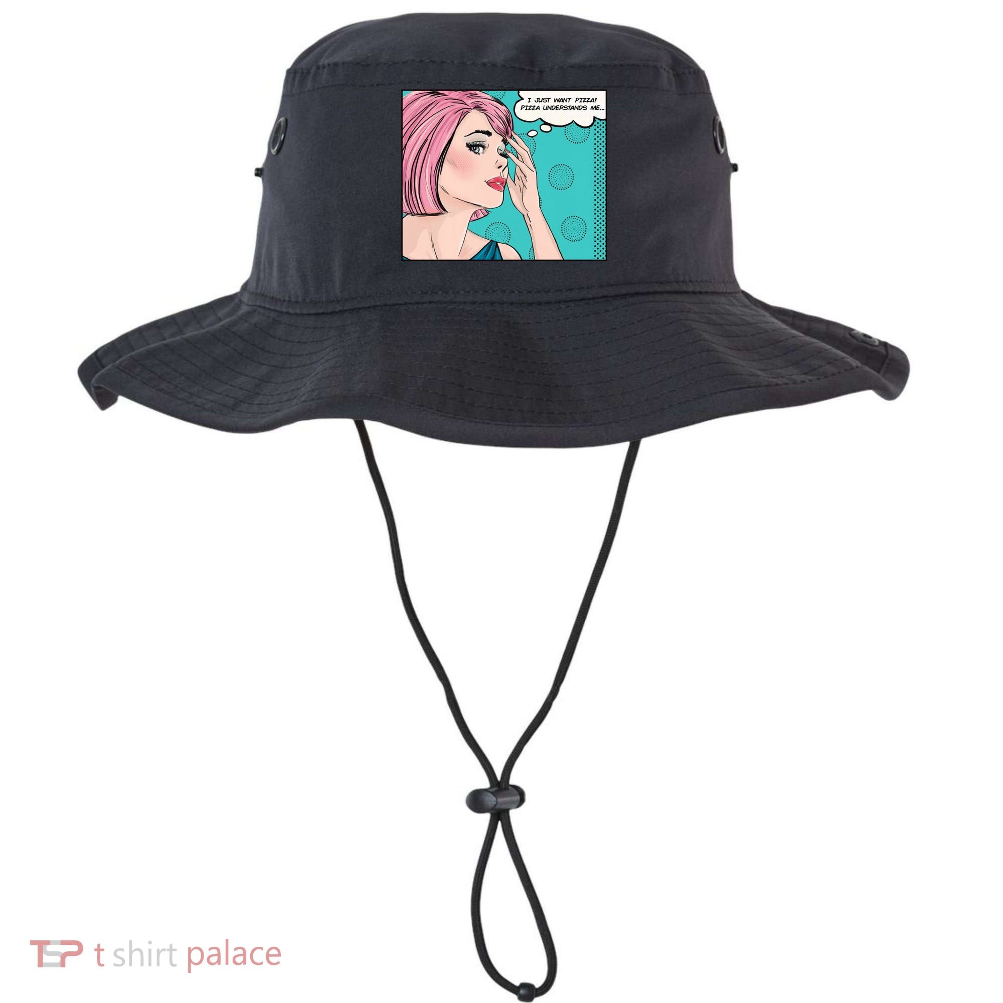Pizza Understands Me Comic Gift Bucket Hat