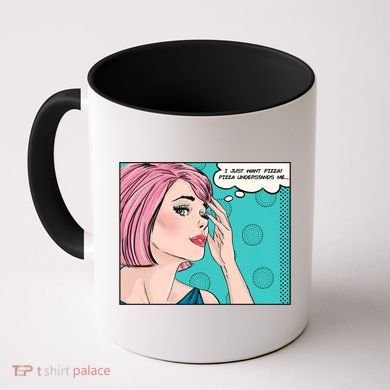 Pizza Understands Me Comic Gift Coffee Mug