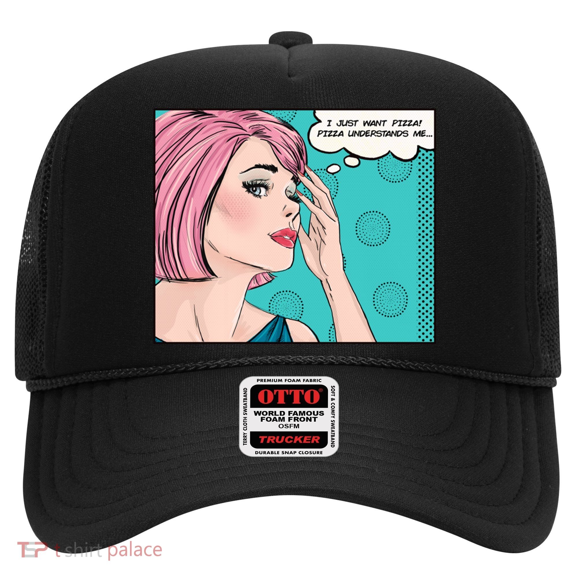 Pizza Understands Me Comic Gift Hat
