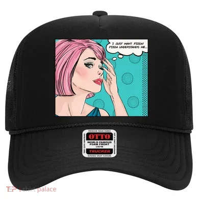 Pizza Understands Me Comic Gift Hat