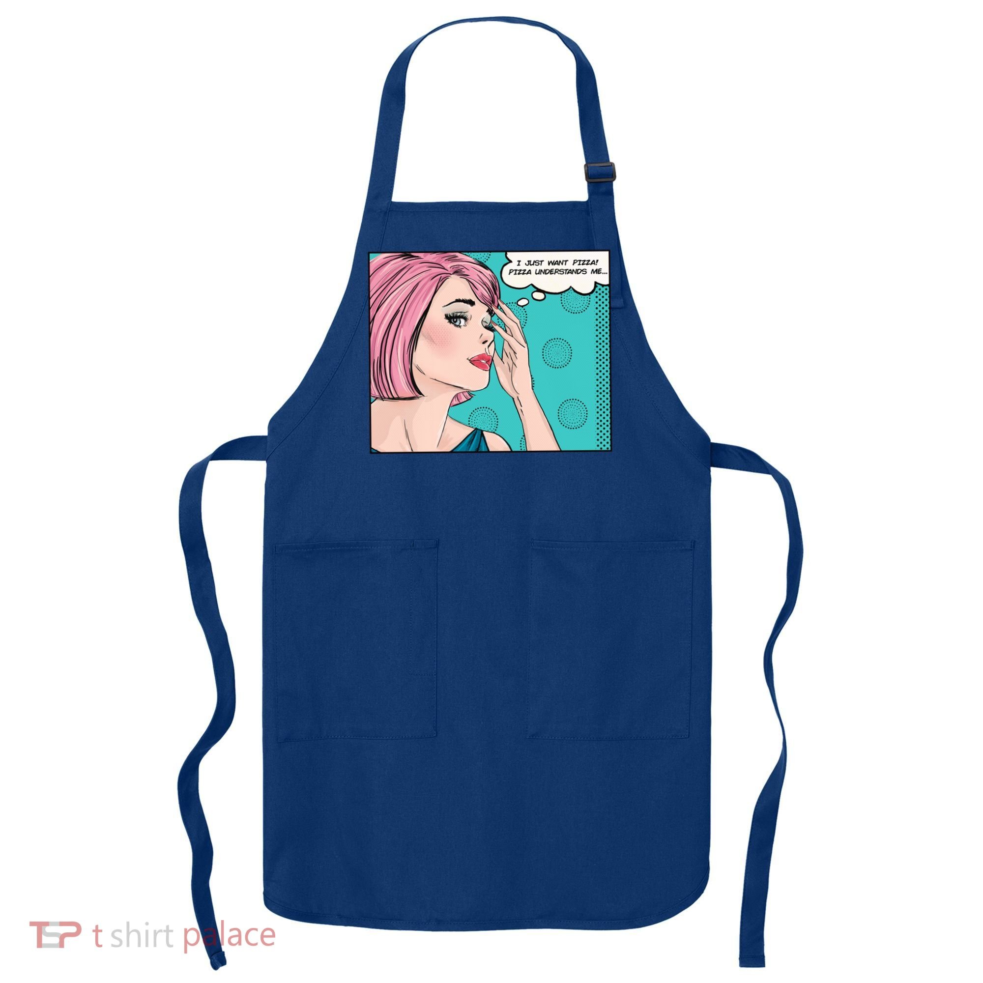 Pizza Understands Me Comic Gift Apron