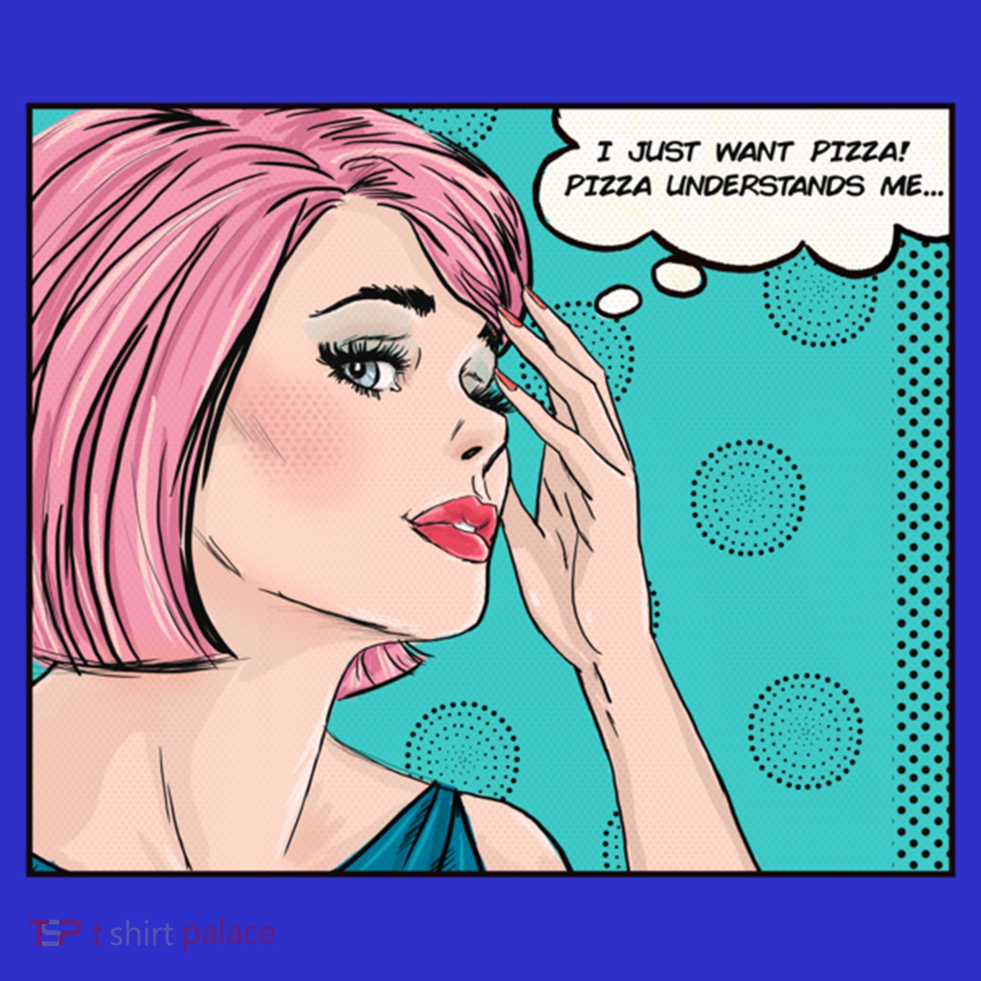 Pizza Understands Me Comic Gift Baby Bodysuit