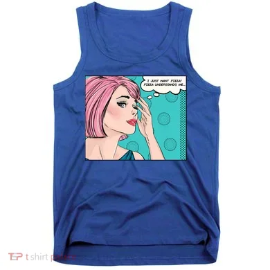 Pizza Understands Me Comic Gift Tank Top