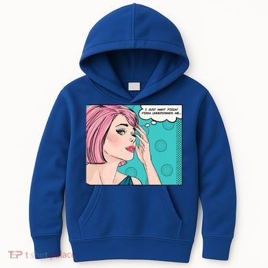 Pizza Understands Me Comic Gift Kids Hoodie