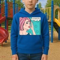 Pizza Understands Me Comic Gift Kids Hoodie thumb 2