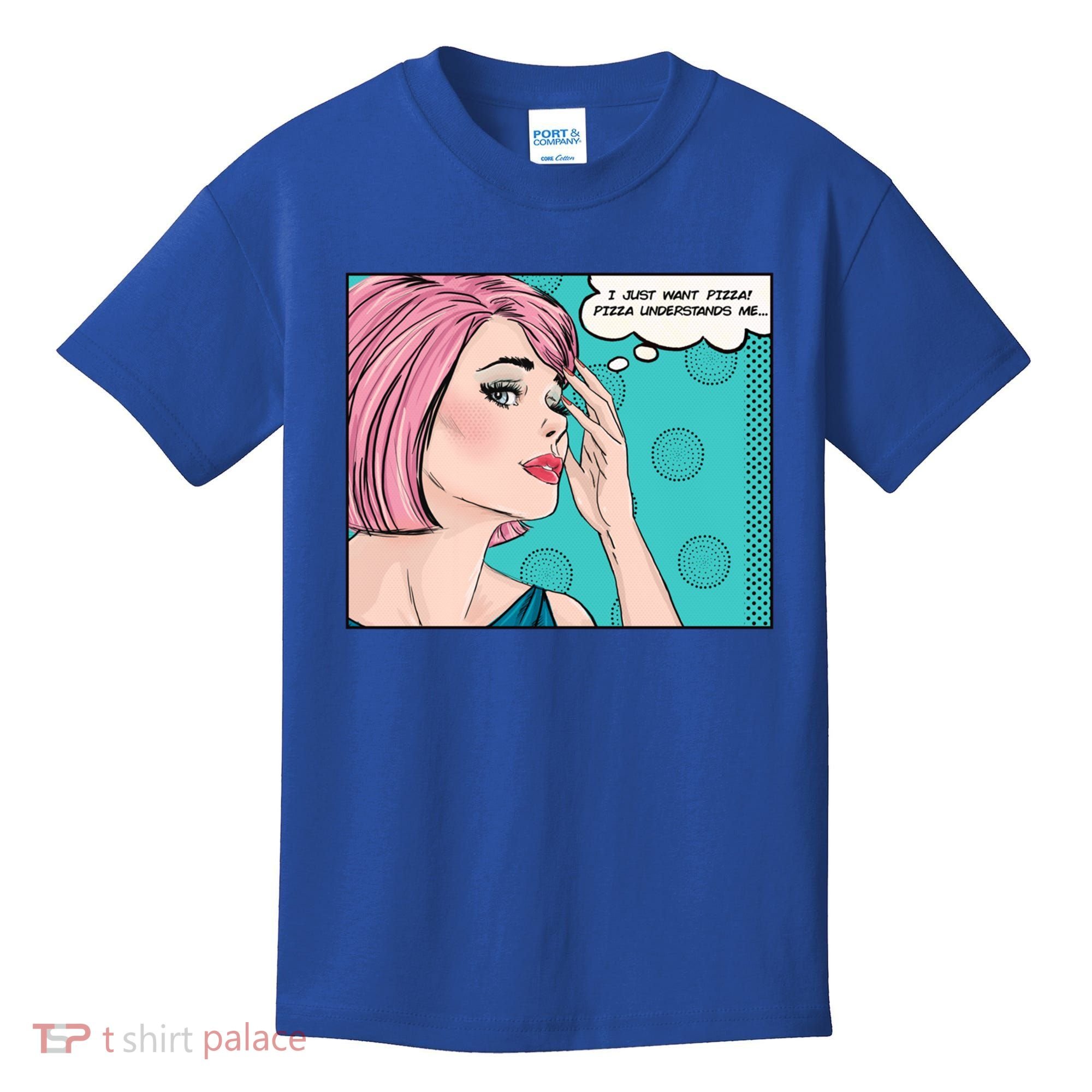 Pizza Understands Me Comic Gift Kids T-Shirt