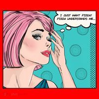 Pizza Understands Me Comic Gift Santa Hat thumb 1