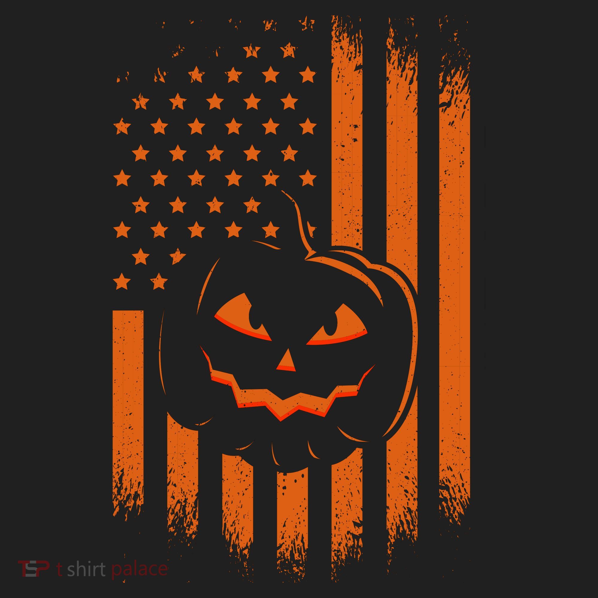 Pumpkin America Halloween Flag Women's Sweatshirt