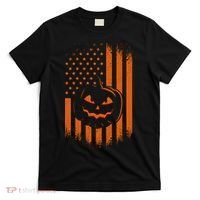 Pumpkin America Halloween Flag T-Shirt thumb 0