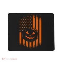 Pumpkin America Halloween Flag Mousepad thumb 0