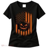 Pumpkin America Halloween Flag Women's T-Shirt thumb 0