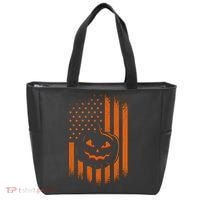 Pumpkin America Halloween Flag Tote Bag thumb 0