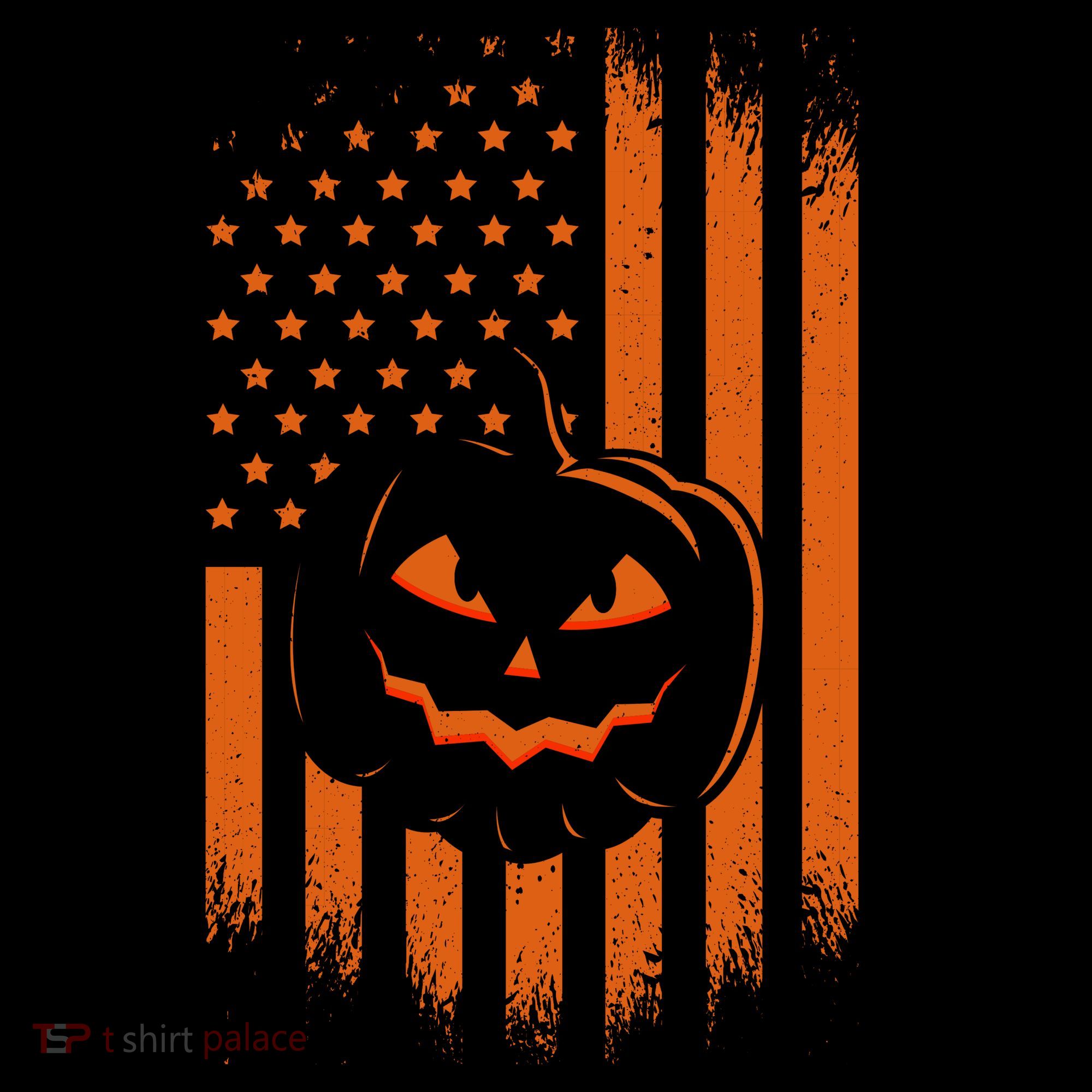Pumpkin America Halloween Flag Tote Bag