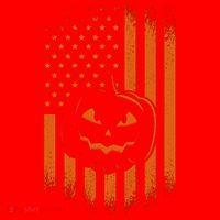 Pumpkin America Halloween Flag Santa Hat thumb 1