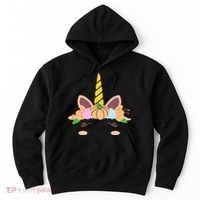 Pumpkin Autumn Fall Unicorn Cute Hoodie thumb 0