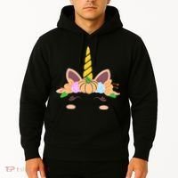 Pumpkin Autumn Fall Unicorn Cute Hoodie thumb 2