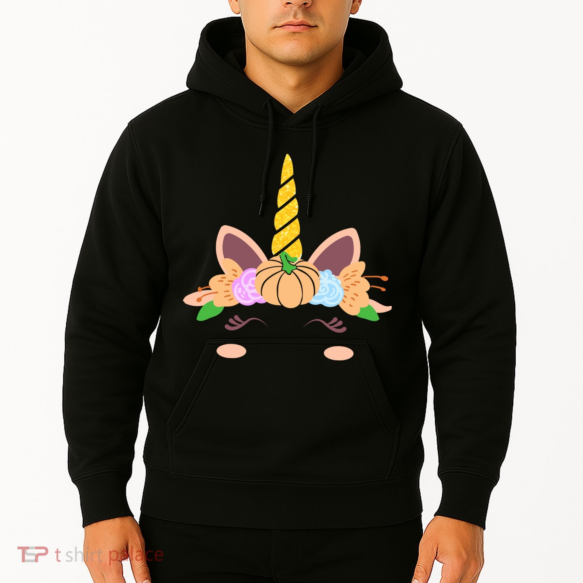 Pumpkin Autumn Fall Unicorn Cute Hoodie