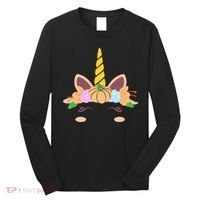 Pumpkin Autumn Fall Unicorn Cute Long Sleeve Shirt thumb 0