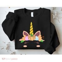 Pumpkin Autumn Fall Unicorn Cute Sweatshirt thumb 2