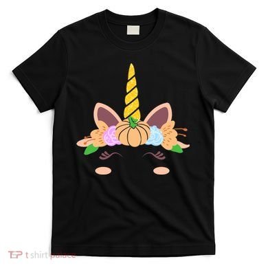 Pumpkin Autumn Fall Unicorn Cute T-Shirt