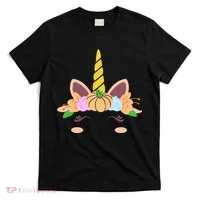 Pumpkin Autumn Fall Unicorn Cute T-Shirt thumb 0