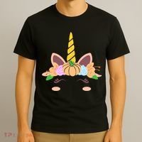 Pumpkin Autumn Fall Unicorn Cute T-Shirt thumb 3
