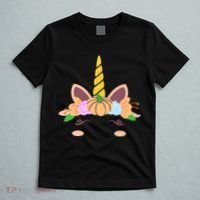 Pumpkin Autumn Fall Unicorn Cute T-Shirt thumb 5