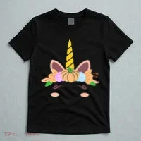 Pumpkin Autumn Fall Unicorn Cute T-Shirt thumb 5