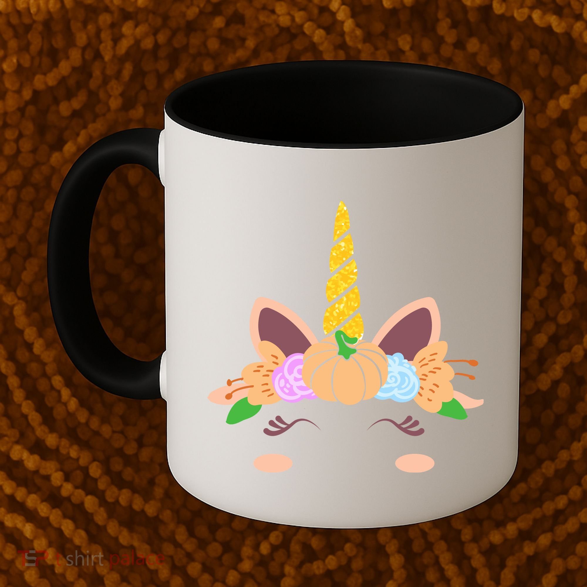 Pumpkin Autumn Fall Unicorn Cute Coffee Mug