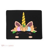 Pumpkin Autumn Fall Unicorn Cute Mousepad thumb 0