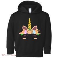 Pumpkin Autumn Fall Unicorn Cute Toddler Hoodie thumb 0