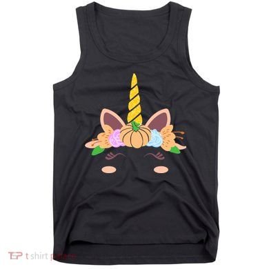 Pumpkin Autumn Fall Unicorn Cute Tank Top