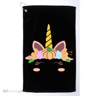 Pumpkin Autumn Fall Unicorn Cute Golf Towel