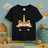 Pumpkin Autumn Fall Unicorn Cute Toddler T-Shirt thumb 3